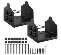 VEVOR BB-8in-2 - Noir - Lot de 2 - Taille interne 200x190 mm - Acier au carbone - Kit avec fixations.