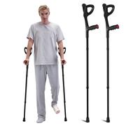 VEVOR Béquilles d'Avant-bras de Marche Réglable en Hauteur sur 10 Niveaux 2PCS