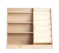 VEVOR Bibliothèque pour Enfants 4 niveaux, Meuble de Rangement 10 Compartiments au Total, Étagère de Rangement pour Livres et Jouets, pour Chambre d'Enfant, Salle de Jeux, Jardin d'Enfants, Crèche