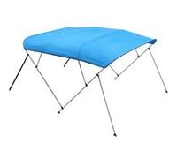 VEVOR Biminitop Bâche pour bateau (4 arceaux), cadre en aluminium, biminitop étanche avec sac de rangement, 201-213 cm (B) Bleu