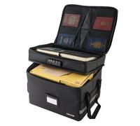 VEVOR Boîte à documents ignifuge 1000 °C, porte-documents anti-feu multicouche avec serrure, sac de rangement ignifuge et étanche portable à deux niveaux pliables pour fichiers importants, passeports