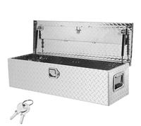 VEVOR Boîte à outils pour camion 99 x 33 x 25,4 cm aluminium verrouillable poignées latérales