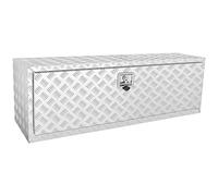 VEVOR Boîte à Outils pour Camion 121,9×43×46 cm Coffre Sous-châssis Fixation Inférieure Caisse de Stockage en Alliage d'Aluminium Solide avec Serrure et Clés pour Remorque Pick-up Véhicules Transport