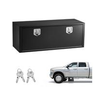 VEVOR Boîte à Outils pour Camion 1219x457x457 mm, Coffre à Outils sous Châssis ou sous Plateau, Rangement pour Benne Camionnette Fourgonnette Remorque SUV, en Acier Robuste avec Serrure et Clés, Noir
