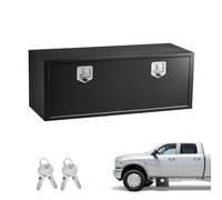 VEVOR Boîte à Outils pour Camion 1219x457x457 mm, Coffre à Outils sous Châssis ou sous Plateau, Rangement pour Benne Camionnette Fourgonnette Remorque SUV, en Acier Robuste avec Serrure et Clés, Noir