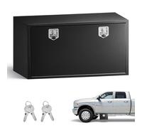 VEVOR Boîte à Outils pour Camion 1219x609x609 mm, Coffre à Outils sous Châssis ou sous Plateau, Rangement pour Benne Camionnette Fourgonnette Remorque SUV, en Acier Robuste avec Serrure et Clés, Noir