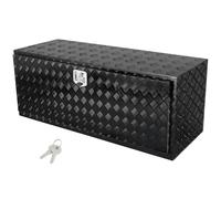 VEVOR Boîte à Outils pour Camion 152,4x61x61 cm, Coffre Sous-Châssis Fixation Inférieure, Caisse de Stockage en Aluminium avec Serrure et Clés, Étanche, pour Remorque Pick-up Fourgonnette Véhicules