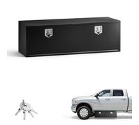 VEVOR Boîte à Outils pour Camion 1524x457x457 mm, Coffre à Outils sous Châssis ou sous Plateau, Rangement pour Benne Camionnette Fourgonnette Remorque SUV, en Acier Robuste avec Serrure et Clés, Noir