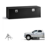 VEVOR Boîte à Outils pour Camion 1524x457x457 mm, Coffre à Outils sous Châssis ou sous Plateau, Rangement pour Benne Camionnette Fourgonnette Remorque SUV, en Acier Robuste avec Serrure et Clés, Noir