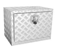 VEVOR Boîte à Outils pour Camion 61×43×46 cm Coffre Sous-châssis Fixation Inférieure Caisse de Stockage en Alliage d'Aluminium Solide avec Serrure et Clés pour Remorque Pick-up Véhicules Transport