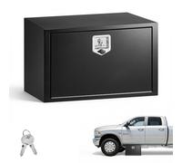 VEVOR Boîte à Outils pour Camion 762x457x457 mm, Coffre à Outils sous Châssis ou sous Plateau, Rangement pour Benne Camionnette Fourgonnette Remorque SUV, en Acier Robuste avec Serrure et Clés, Noir