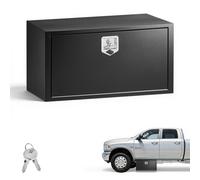 VEVOR Boîte à Outils pour Camion 914x457x457 mm, Coffre à Outils sous Châssis ou sous Plateau, Rangement pour Benne Camionnette Fourgonnette Remorque SUV, en Acier Robuste avec Serrure et Clés, Noir