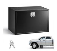VEVOR Boîte à Outils pour Camion 914x609x609 mm, Coffre à Outils sous Châssis ou sous Plateau, Rangement pour Benne Camionnette Fourgonnette Remorque SUV, en Acier Robuste avec Serrure et Clés, Noir