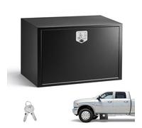VEVOR Boîte à Outils pour Camion 914x609x609 mm, Coffre à Outils sous Châssis ou sous Plateau, Rangement pour Benne Camionnette Fourgonnette Remorque SUV, en Acier Robuste avec Serrure et Clés, Noir