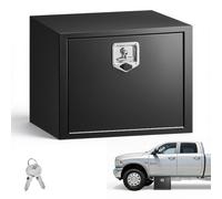 VEVOR Boîte à outils pour camion 609×457×457 mm — acier, serrure et clés, noir