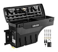 VEVOR Boîte à Outils pour Camionnette Compatible avec Ford F-150 1997-2014, Coffre de Benne Latéral Pickup, 25 L, Côté Conducteur Gauche, Pivotant, ABS Étanche, Double Verrouillage, Perçage Requis
