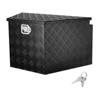 VEVOR Boîte à Outils pour Remorque 838×457×483 mm Coffre de Timon ou Flèche de Remorque en Alliage d'Aluminium Robuste Caisse à Outils avec Serrure et Clé Résistance aux Intempéries pour Déplacement