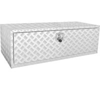 VEVOR Boîte à outils sous le plancher du camion, 1219 x 610 x 610 mm Boîte de rangement pour pick-up, boîte à outils en aluminium avec serrure & clés, boîte à outils étanche pour remorque pour camions