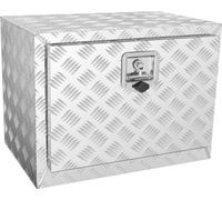 VEVOR Boîte à Outils pour Camion 61×33,5×40,5 cm Coffre Sous-châssis Fixation Inférieure Caisse de Stockage en Alliage d'Aluminium Solide avec Serrure et Clés pour Remorque Pick-up Véhicules Transport