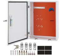 VEVOR Boîte de Chargeur Domestique Pour Tesla Câble Extérieur Étanche IP32 70x50x25cm Blanc et Jaune