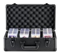 VEVOR Boîte de rangement pour cartes gradées 108 PSA 4 emplacements verrou à clé Noir
