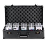 VEVOR Boîte de rangement pour cartes gradées 162 PSA 5 emplacements verrou code Noir