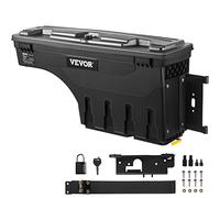 VEVOR Boîte de Rangement pour Lit de Camion 34kg Ramasseur Arrière Boîte à Outils pour Ranger Noir 25L Remorque de Boîte de Stockage pour Améliorer l'Organisation de Votre Lit et Libérer de la Place