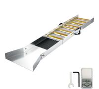 VEVOR Boîte d'écluse pliable en alliage d'aluminium, Boîte d'écluse compacte de 127 cm pour l'or, Équipement d'écluse léger pour l'or, Boîte d'écluse portable avec mousse de mineur, rivière, ruisseau,