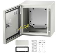 VEVOR - boîtier électrique en acier, boîtier électrique 20x20x15 cm, acier au carbone IP65