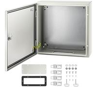 VEVOR Boîtier en acier au carbone NEMA, 50x50x15 cm, coffret armoire électrique NEMA 4X, IP66 étanche et anti-poussière, boîte de jonction électrique extérieure et intérieure, avec plaque de montage