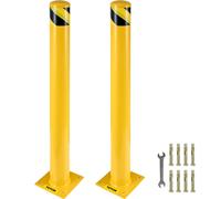 VEVOR Bollard de Sécurité Borne de Protection en Acier 2PCs 122x11,4 cm Parking