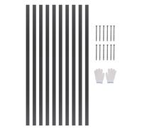 VEVOR Bordure de Jardin en Alliage d'Aluminium, Lot de 10, Bordures Paysagères Pliables en Métal, 1524x43 mm, Résistante à la Rouille, Installation Simple, pour Séparateur de Chemin de Cour, Pelouse