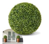 VEVOR Boule Buis Topiaire Artificiel Extérieur, 584 mm, Fausse Plante Demi-sphère, Arbre Artificiel Aspect Réel, pour Décoration Extérieur Intérieur, Porche, Patio, Jardin, Balcon, Arrière-cour, Vert