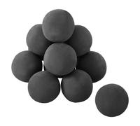 VEVOR Boules en Céramique pour Cheminée à Gaz, Lot de 12, Pierres de Lave Rondes 10 cm, Pierres Décoratives Réutilisables pour Foyer Gaz Propane, Brasero Intérieur Extérieur, Cour, Terrasse, Camping