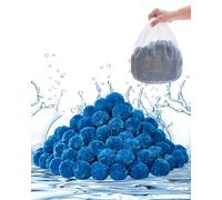 VEVOR Boules Filtrantes pour Piscine Filtre à Sable, 0,71 kg, Boules de Remplacement pour Sable Filtre Piscine, Fibre Polyester Réutilisable avec Sac de Lavage, pour Systèmes Filtration Piscine, Bleu