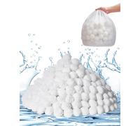 VEVOR Boules Filtrantes pour Piscine Filtre à Sable, 2,1 kg, Boules de Remplacement pour Sable Filtre Piscine, Fibre Polyester Réutilisable avec Sac de Lavage, pour Divers Systèmes Filtration Piscine