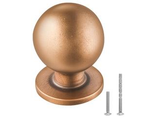 VEVOR Bouton de Meuble, Lot de 12, Poignée de Placard, 2,5 cm, Alliage de Zinc, Forme Ronde, avec Vis, Bouton pour Tiroirs, Portes, Commodes, Armoires, Salle de Bain, Cuisine, Couleur Laiton Antique