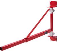 VEVOR Bras de support électrique du palan 600 kg de capacité Bras pivotant du support du palan avec barre Cadre de levage en acier, bras de levage de l'échafaudage pivotant à 180° Bras de levage du tr