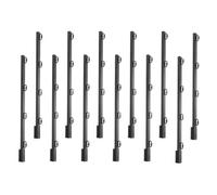 VEVOR Bras d'Extension de Fil de Fer Barbelé, Lot de 12, Rallonges de Poteaux de Clôture, 81,5 cm, Extension de Hauteur de Clôtures en Acier Robuste, Montage Stable, pour Empêcher Animaux de Sauter