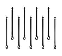 VEVOR Bras d'Extension de Fil de Fer Barbelé, Lot de 9, Rallonges de Poteaux de Clôtures à Mailles Losangées, 69,5 cm, Extension de Hauteur de Clôture en Acier Robuste pour Empêcher Animaux de Sauter