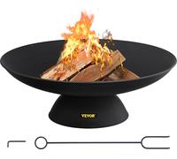 VEVOR Brasero 76 cm de diamètre, 14 cm de profondeur Panier à feu 28 cm Hauteur de l'article Brasero en fonte, feu de jardin Panier à feu avec pieds de support, panier à feu Camping Jardin, noir Foyer