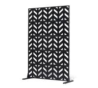 VEVOR Brise-Vue Métal, 120x183 cm, Panneau Intimité Autoportant avec Support, Écran de Confidentialité Décoratif, Paravent Séparateur Extérieur pour Patio, Balcon, Terrasse, Salle Intérieure, Jardin