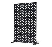 VEVOR Brise-vue Métal, 120x183 cm, Panneau Intimité Autoportant avec Support, Écran de Confidentialité Décoratif, Paravent Séparateur Extérieur pour Patio, Balcon, Terrasse, Salle Intérieure, Jardin