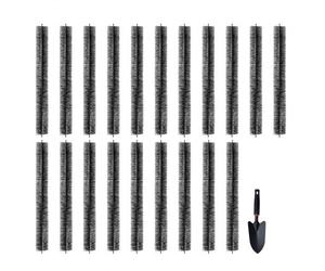 VEVOR Brosse de Protection de Gouttière 18,3 m x 110 mm Protège-gouttière Anti-feuilles 20PCS Fil Acier Galvanisé Robuste Protection de Feuilles de Gouttières de 12,7 cm pour Empêcher Débris d'Entrer