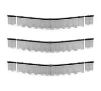 VEVOR Brosses de Rechange pour Balayeuse à Gazon Manuelle Lot de 3, Brosses de Rechange pour Ramasse-Feuilles, Compatible avec Balayeuses VEVOR 76,2 cm, en V pour Ramassage de l'herbe et des Feuilles