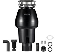 VEVOR Broyeur de déchets de cuisine, 3/4 CV, système de broyage de déchets alimentaires, montage à 3 vis, 3600 tr/min