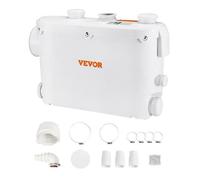 VEVOR Broyeur Sanitaire Station Pompe Relevage Eaux Usées 500W 8m 3 Entrées Eau