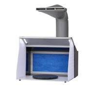 VEVOR Cabine de Peinture Aérographe 405x330 x 355 mm Cabine de Pulvérisation Portable 5,2 m³/min Double Ventilateur Cabine d’Aspiration avec Éclairage LED Plateau Tournant pour Modélisme Bricolage