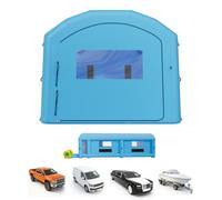 VEVOR Cabine de Peinture Gonflable 12x5x4 m Souffleurs de 950W+1100W Bleu, Tente de Pulvérisation Portable avec Filtre en Coton et Espace Vestiaire, Toit Arqué, pour Voiture, Pickup Lourd et Fourgon