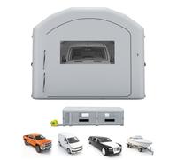 VEVOR Cabine de Peinture Gonflable 12x5x4 m Souffleurs de 950W+1100W Gris, Tente de Pulvérisation Portable avec Filtre en Coton et Espace Vestiaire, Toit Arqué, pour Voiture, Pickup Lourd et Fourgon